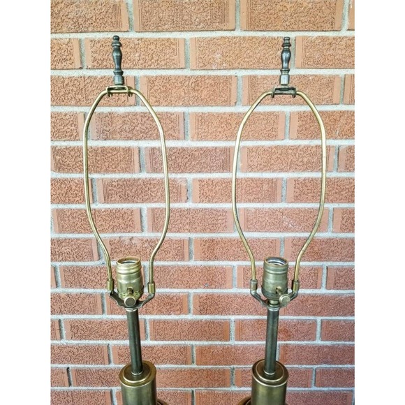 Stiffel Burnished Brass Trophy Table Lamps - Picture 9 of 10